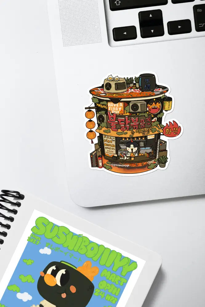 Buldak Fire Noodles Vinyl Sticker - Sticker