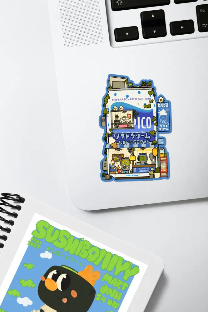 Calpico Soft Serve Vinyl Sticker - Sticker