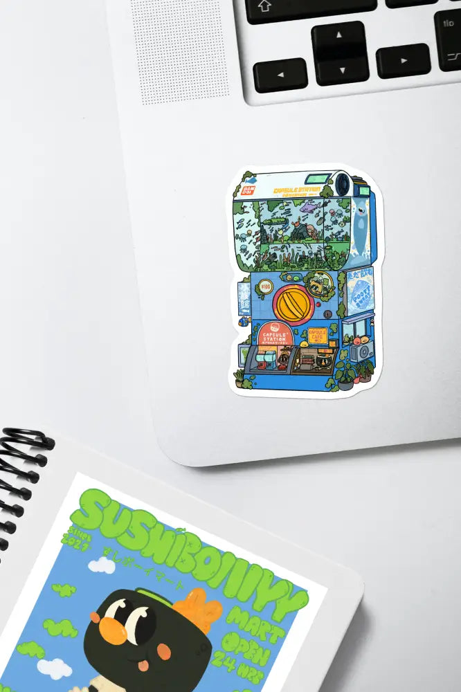 Capsule Station Vinyl Sticker - Sticker