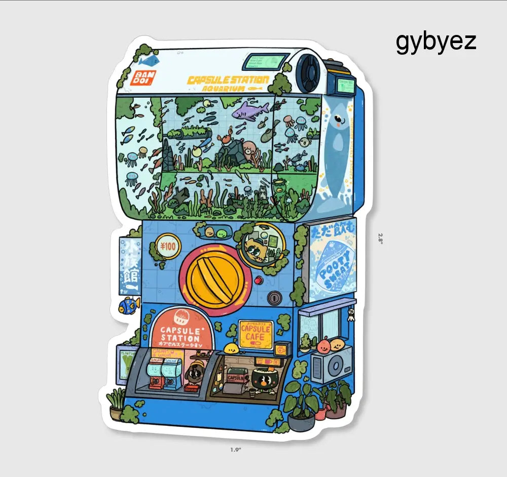 Capsule Station Vinyl Sticker - Sticker