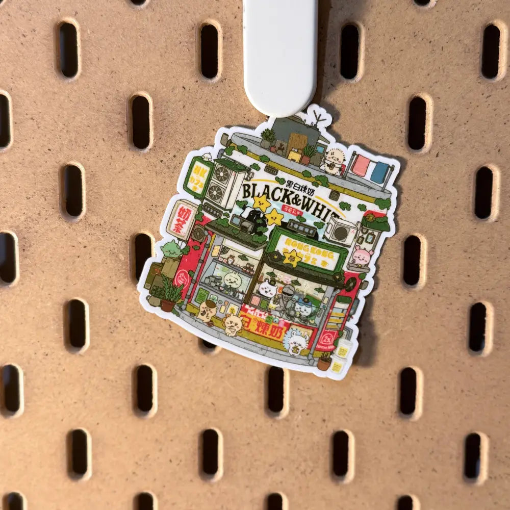Chiikawa Hong Kong Cafe Vinyl Sticker - Sticker