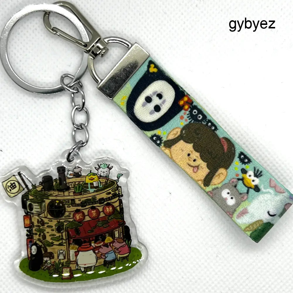 Spirirted Away Keychain W/ Lanyard - keychains